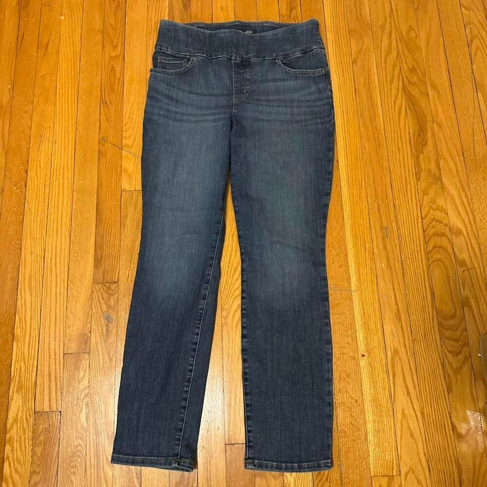 Lee Sculpting Jeans Women's 12 Medium Slim Fit Slim Leg Mid Rise Stretch Pull On